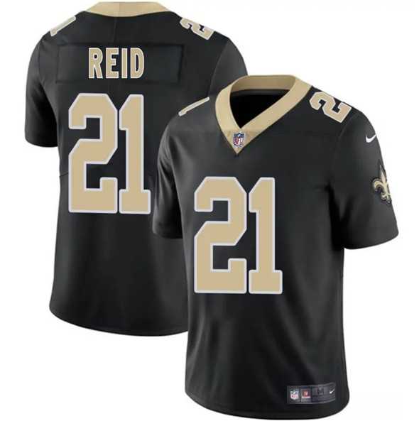 Men & Women & Youth New Orleans Saints #21 Justin Reid Black 2025 Vapor Limited Stitched Jersey